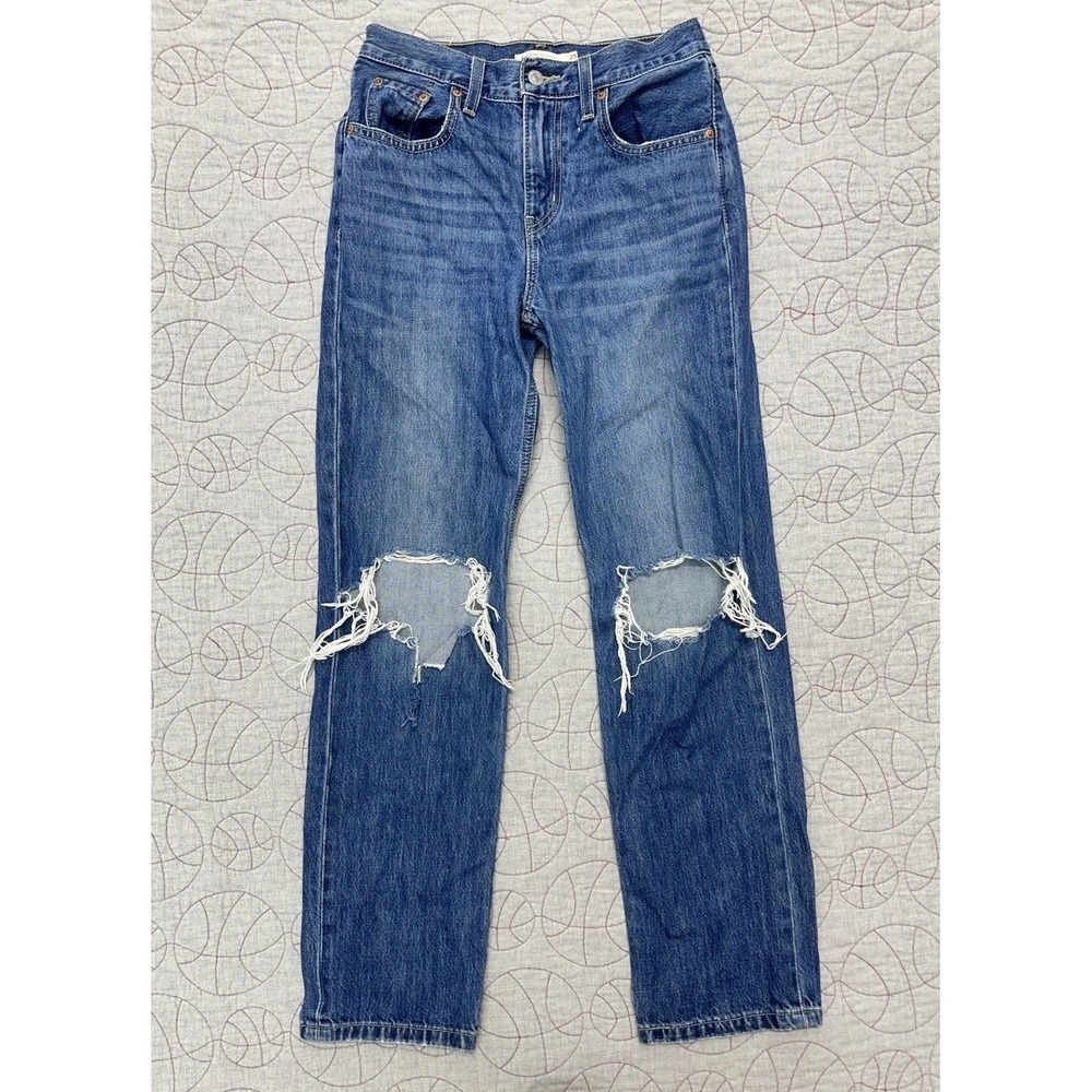 Levi’s Low Pro Straight W25 (US 27x30) Women's Distressed Jeans A0964-0006